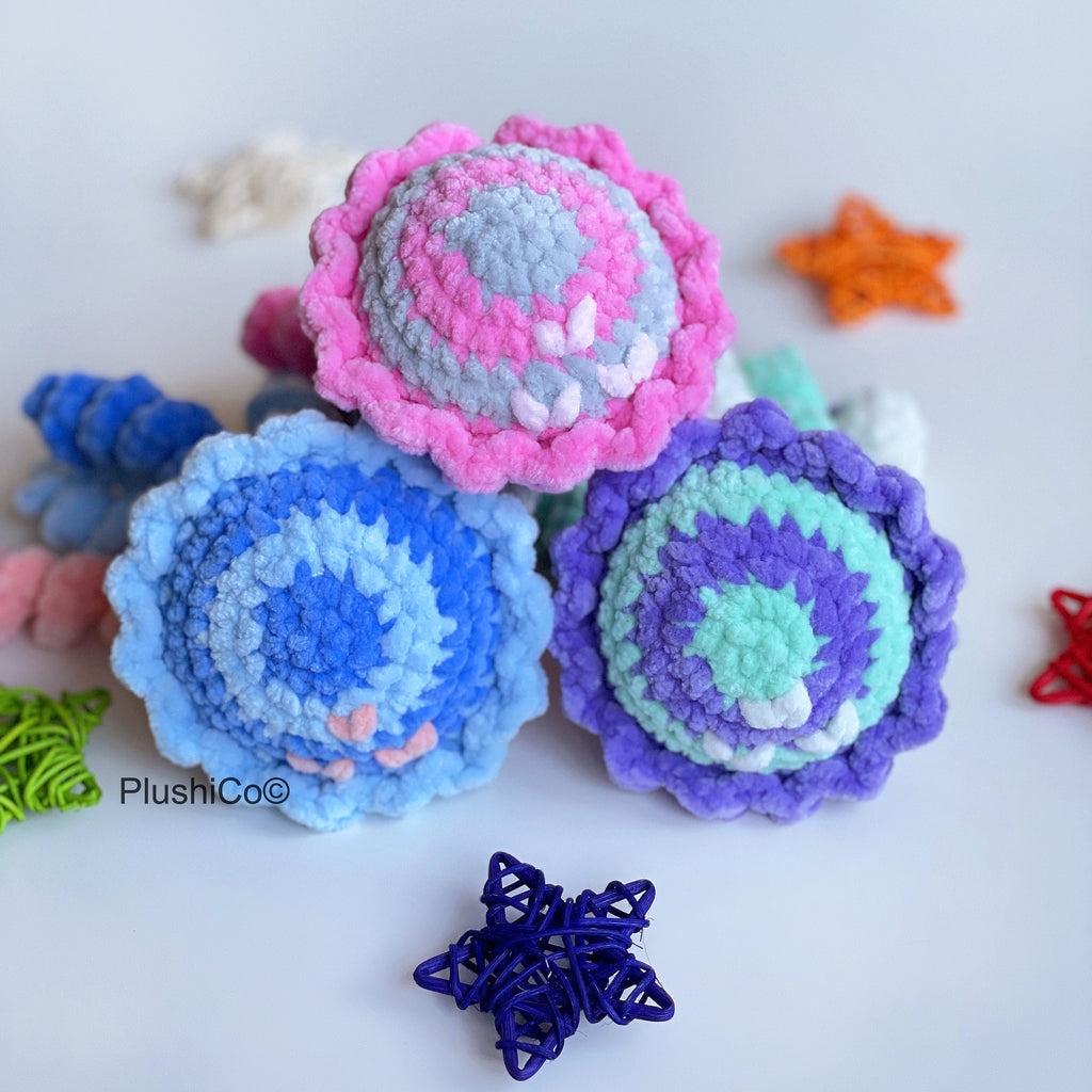 Baby Squid & Jellyfish No Sew CROCHET PATTERNS, Amigurumi Octopus plushie, Kawaii Crochet Animal Plush Toys, Easy Beginner PDF Tutorial