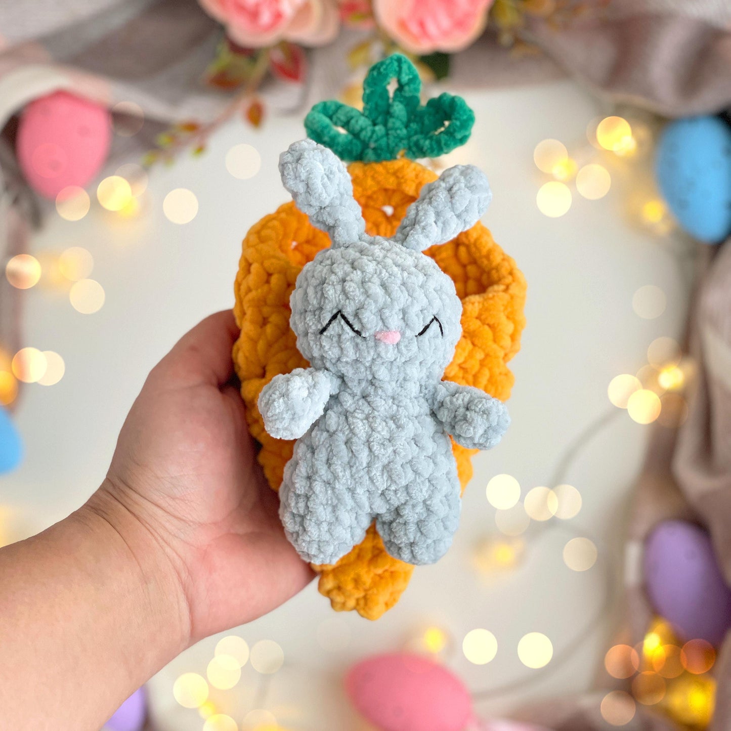 Bunny in Carrot Crochet Pattern – No Sew
