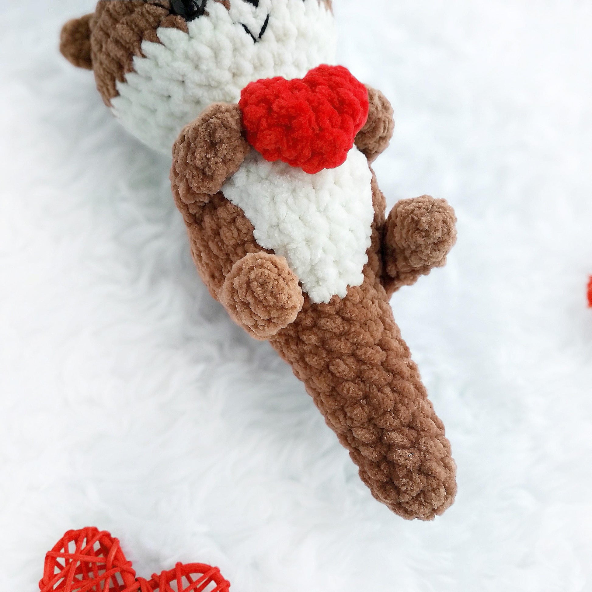 Otter CROCHET PATTERN, Mothers Day Amigurumi Plushie, Kawaii River Sea Creature, Easy Beginner PDF, Otter lover Gift, Stuffed Animal Toy