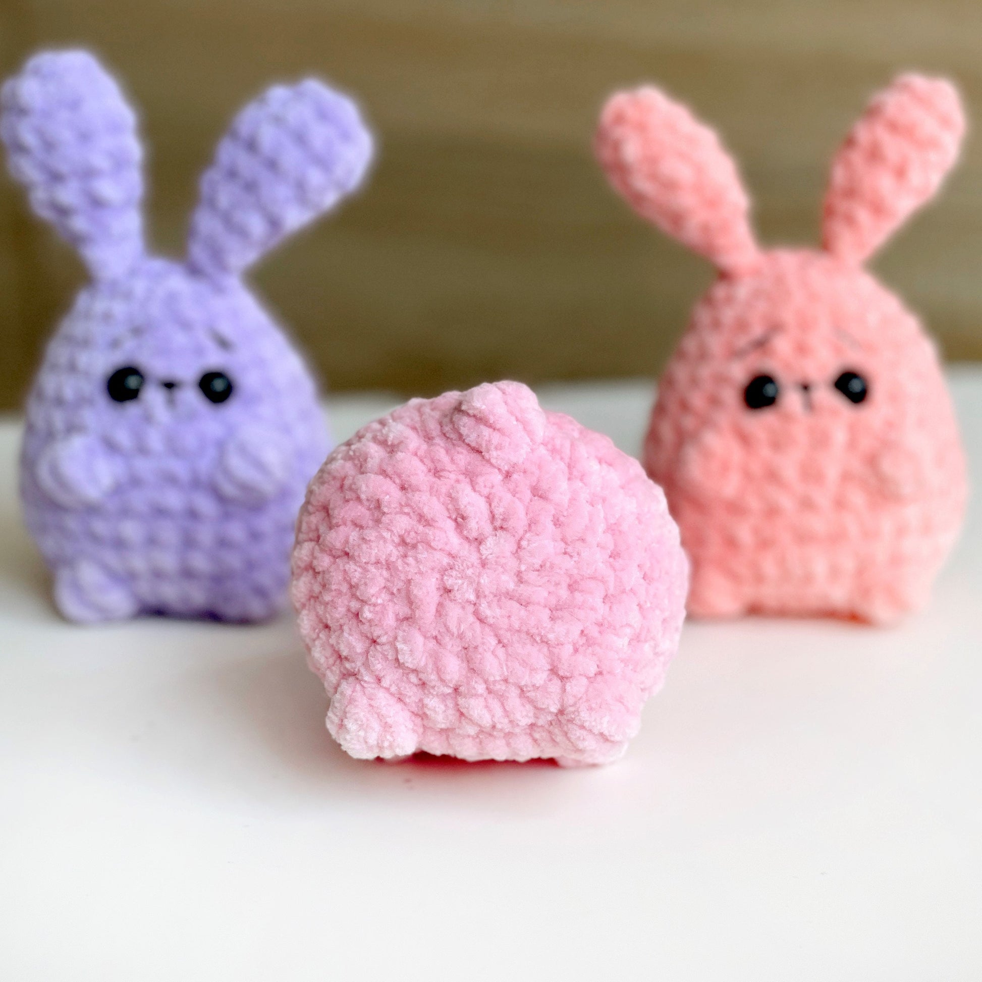 Bunny CROCHET PATTERN, Amigurumi No Sew Easter Rabbit plushie, Cute Loaf Tiny Animal Toy, Easy PDF Beginner Tutorial, Small Stuffed Gift