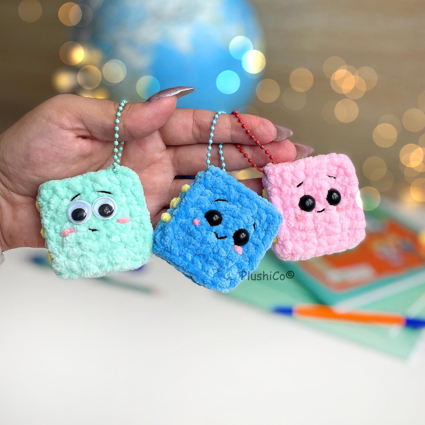 Notebook Keychain Crochet Pattern - Low Sew