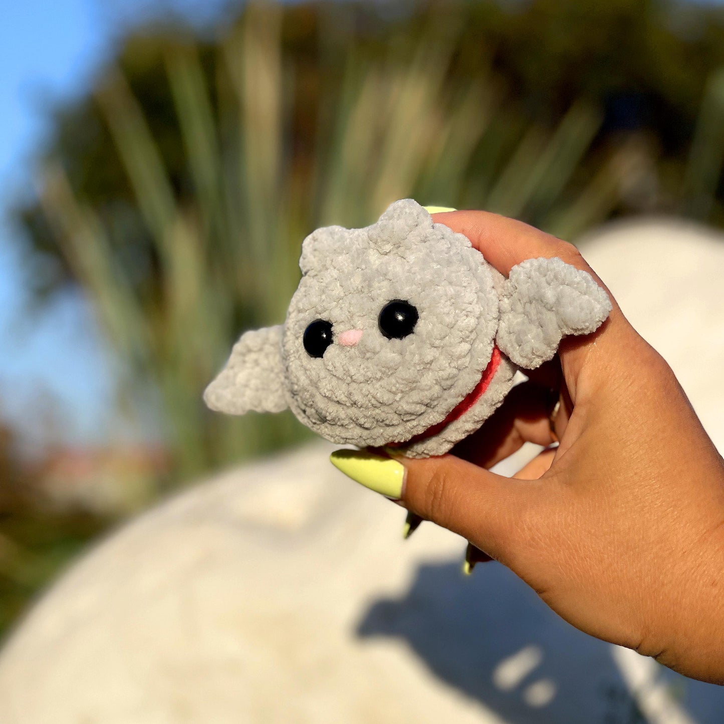 Bat-macaroon CROCHET PATTERN - Low Sew