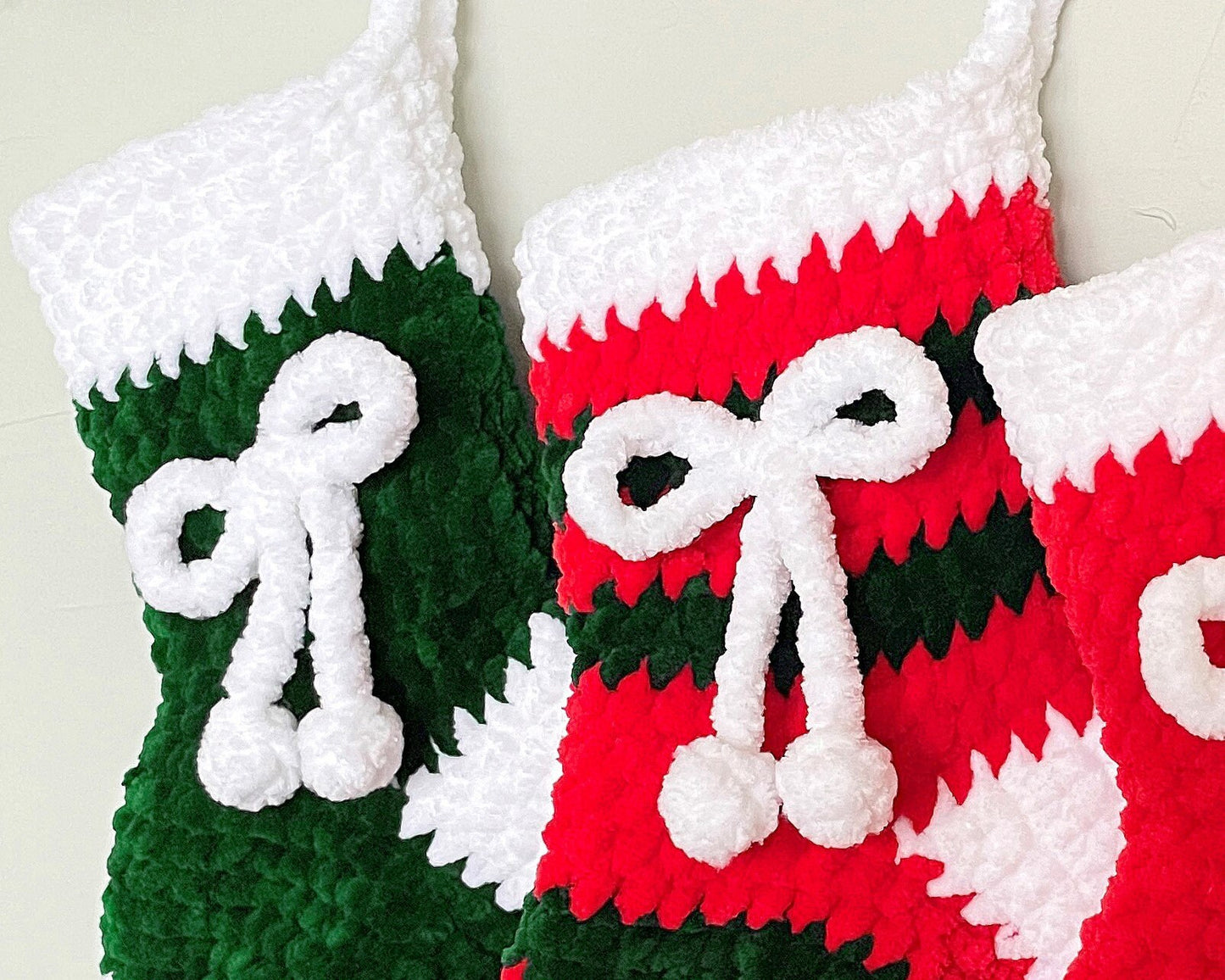 Christmas Stocking CROCHET PATTERN - No Sew