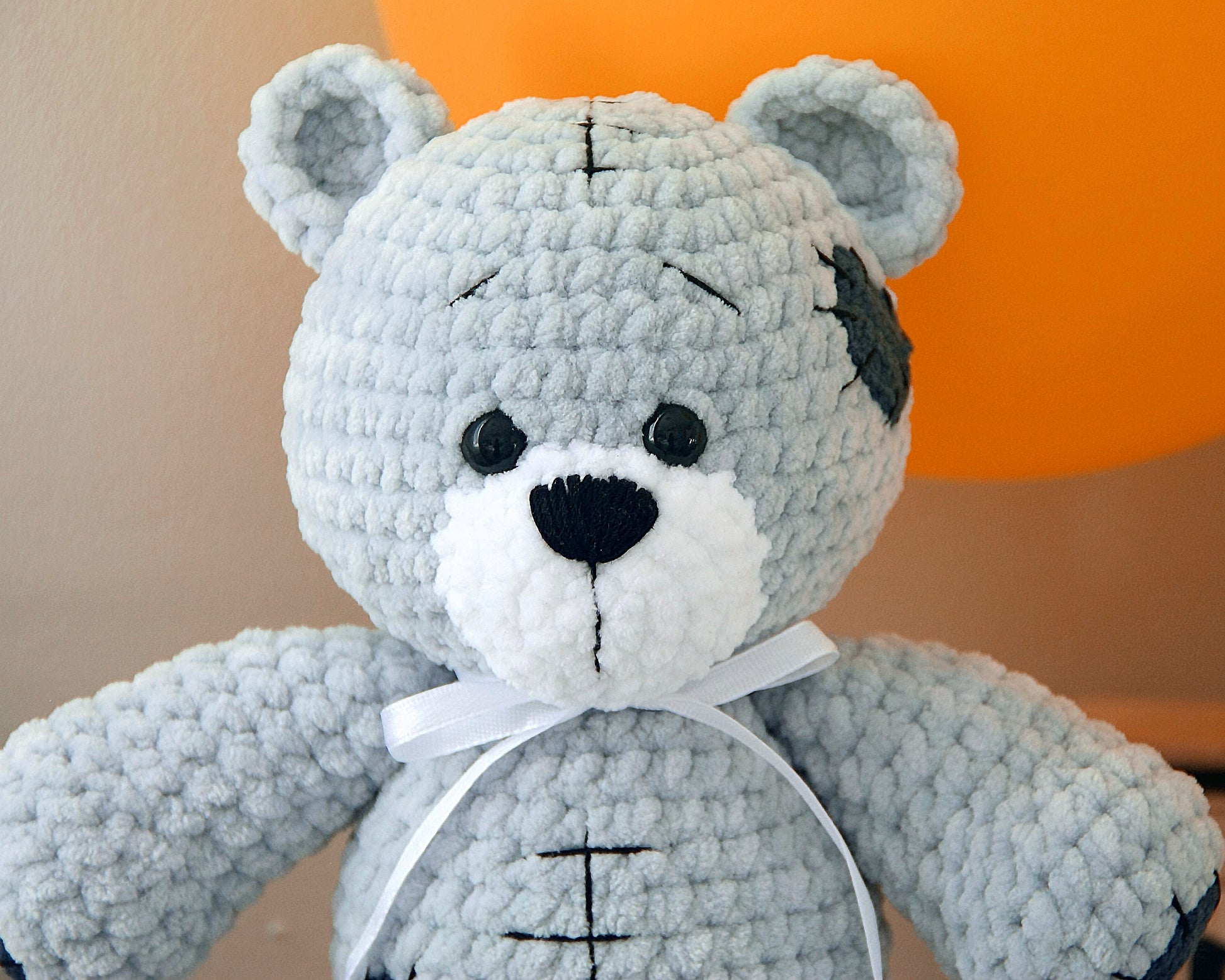 Teddy Bear CROCHET PATTERN, Amigurumi Classic Bear, Plush Stuffed Animal Baby Toy