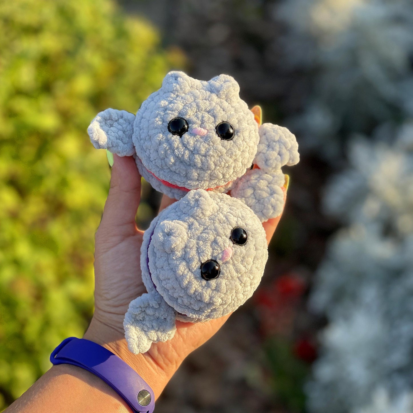 Bat-macaroon CROCHET PATTERN - Low Sew