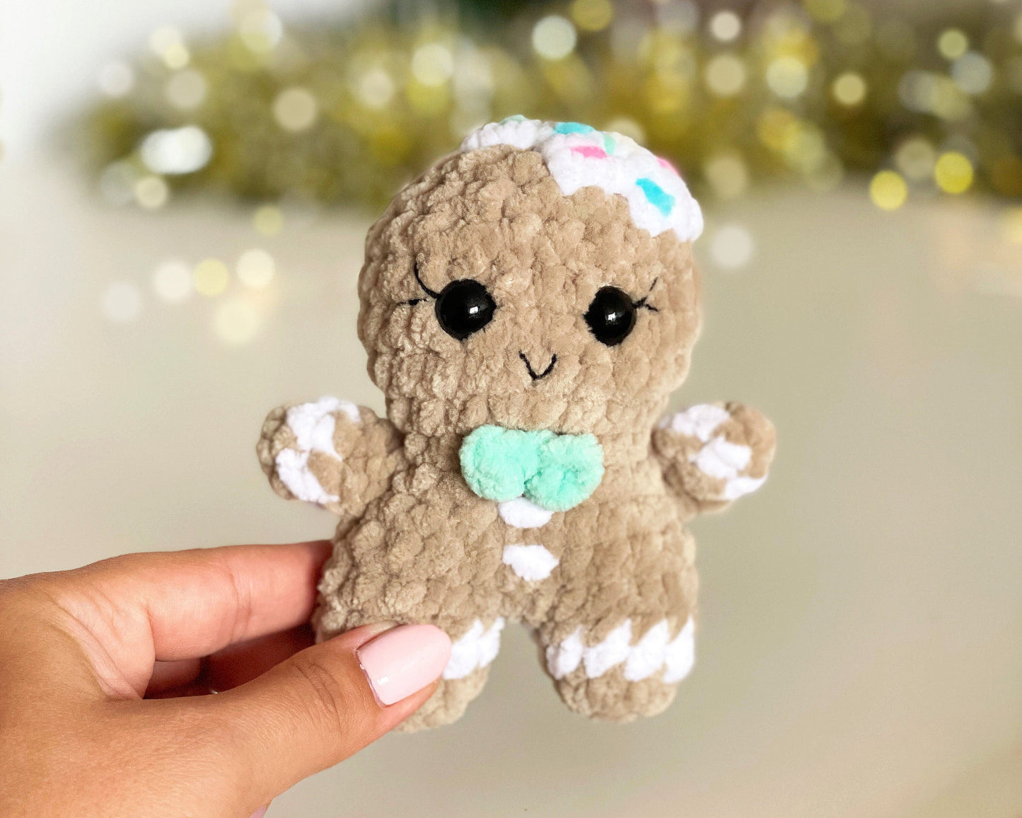 Gingerbread Man CROCHET PATTERN - Low Sew