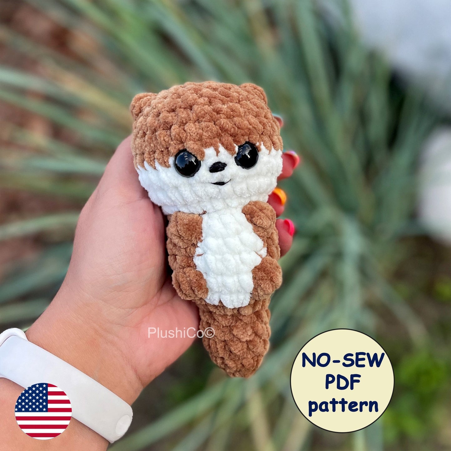 Otter Crochet Pattern - NO SEW