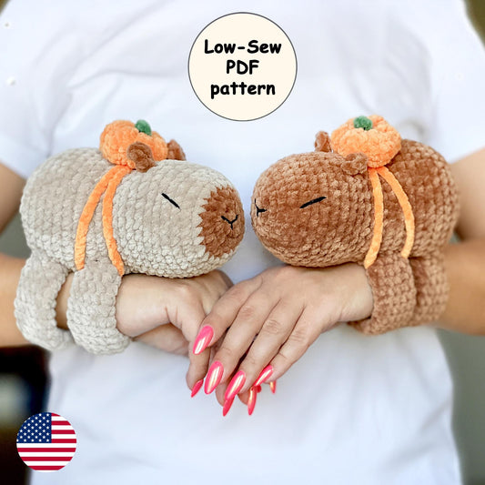 Capybara Slap Bracelet Crochet Pattern - LOW SEW