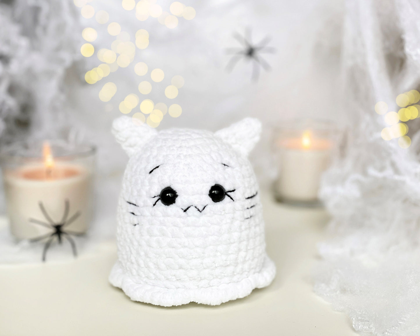 Cat Ghost Crochet PATTERN - Low Sew