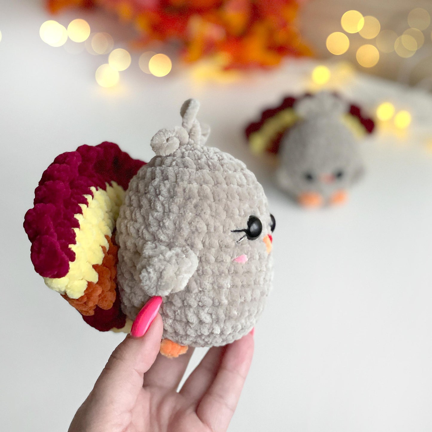 Turkey Crochet PATTERN 2-in-1 - Low Sew
