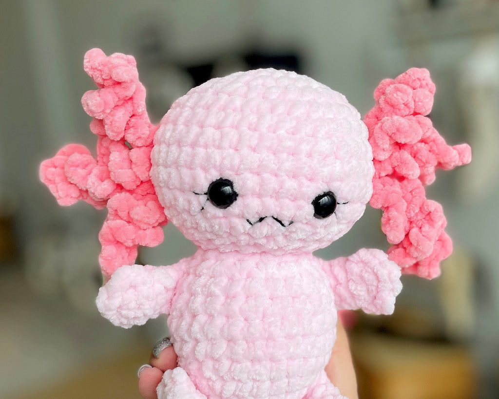 Axolotl CROCHET PATTERN, Amigurumi Plushie, Kawaii Cute Creature, River Stuffed Animal, Plush Baby Toy