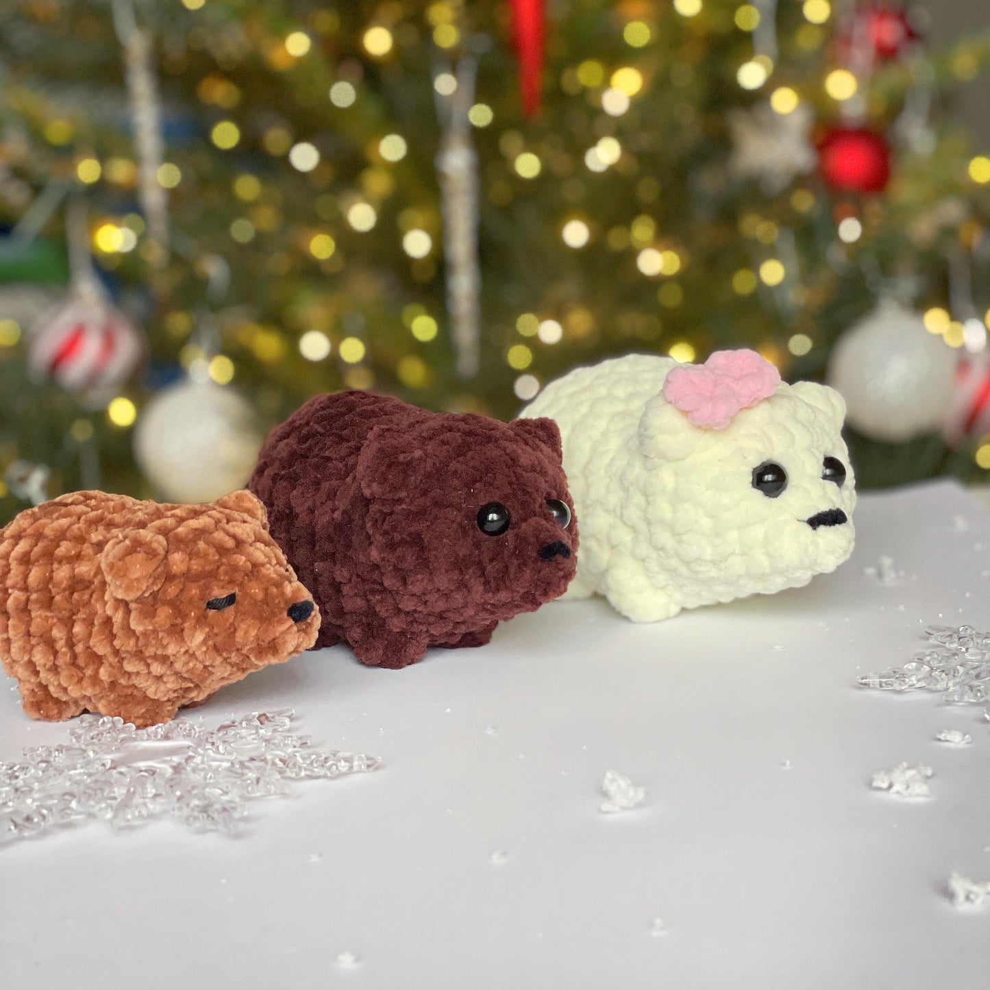 Polar Bear Crochet PATTERN - No Sew