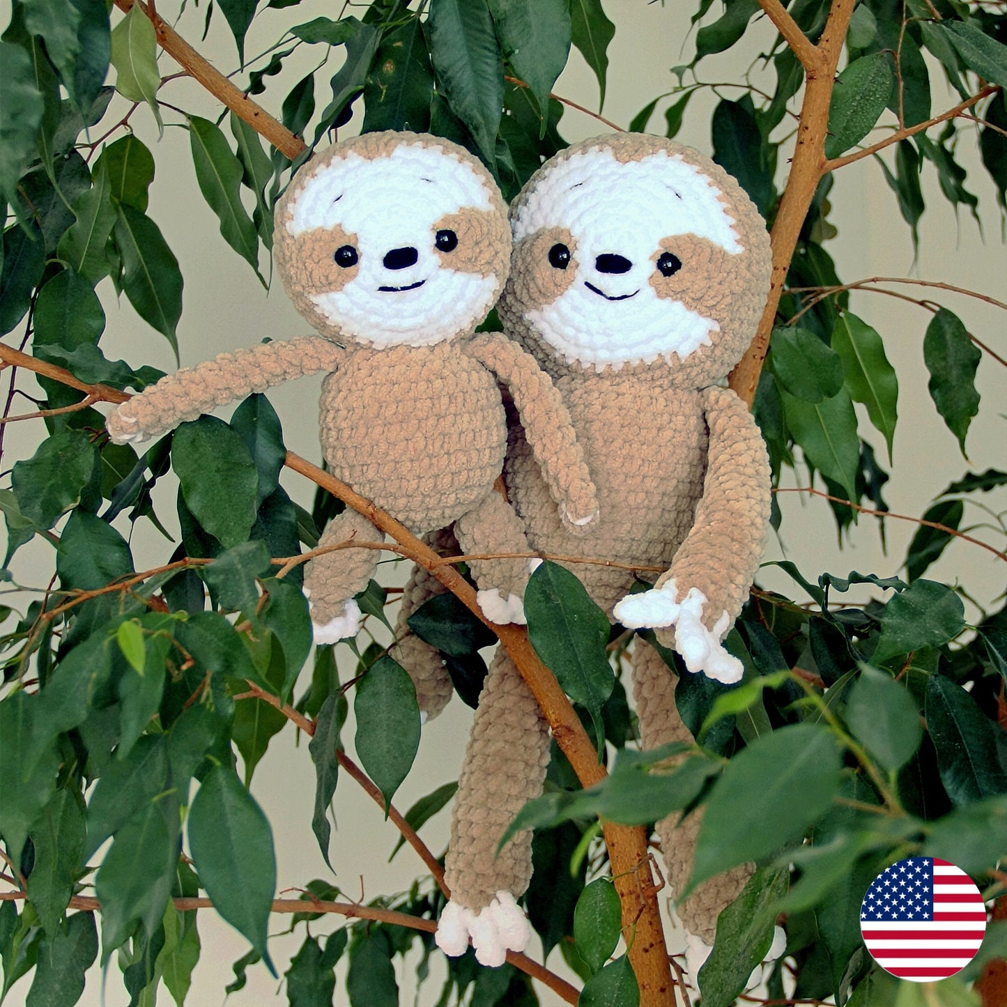 Mom & baby Sloth CROCHET PATTERN