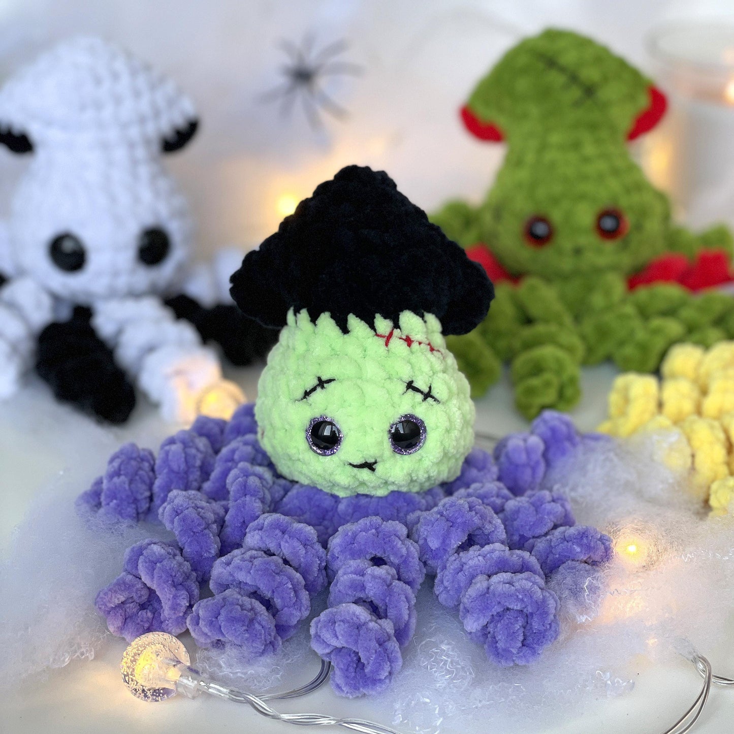 Halloween Squids CROCHET PATTERN - No Sew