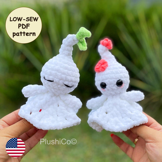 Flower Ghost Crochet PATTERN - No Sew