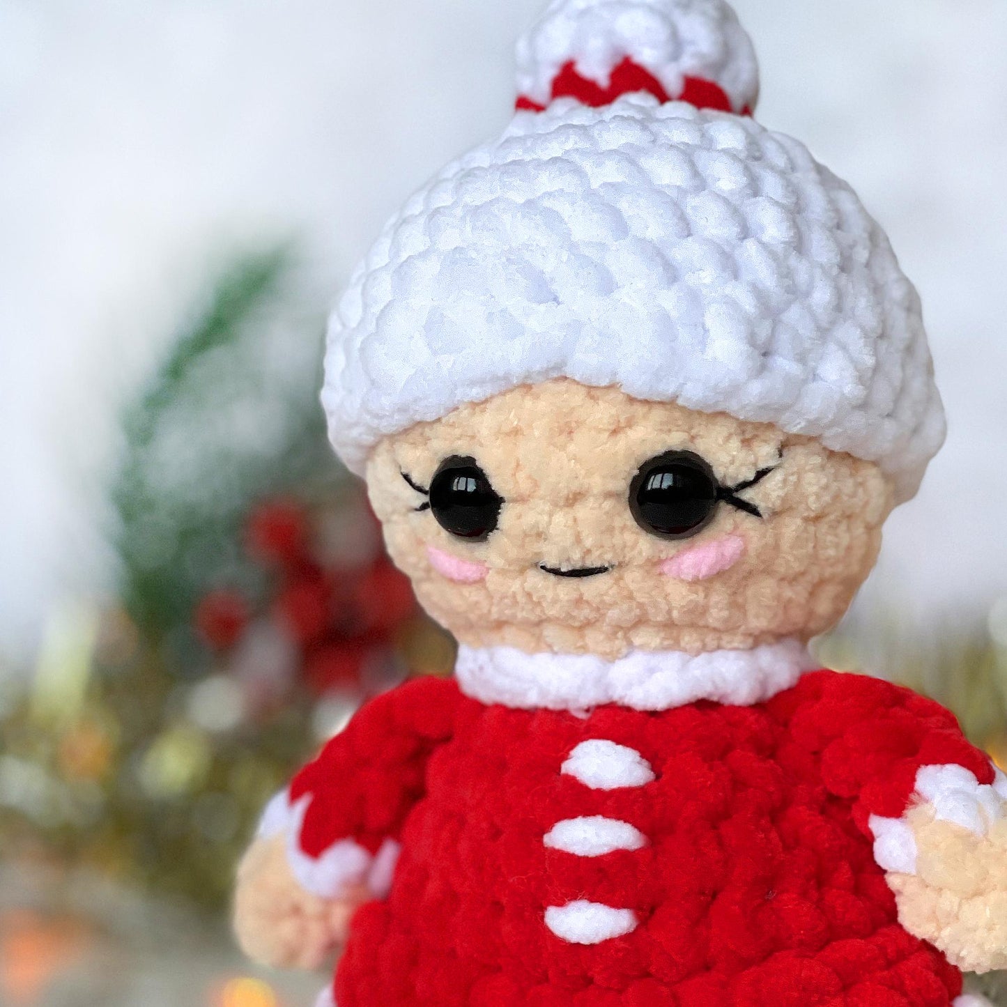 Mrs. Claus Crochet PATTERN - Low Sew