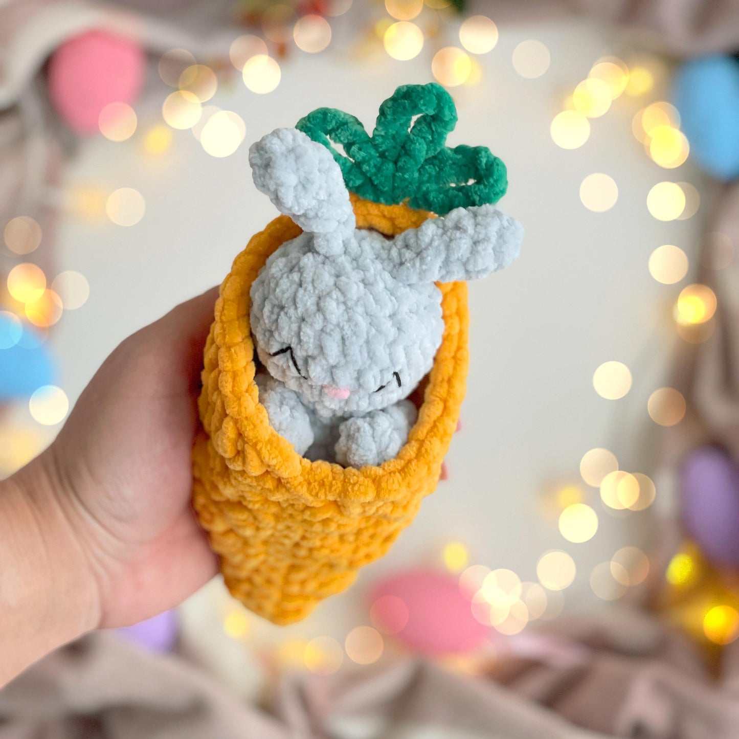 Bunny in Carrot Crochet Pattern – No Sew