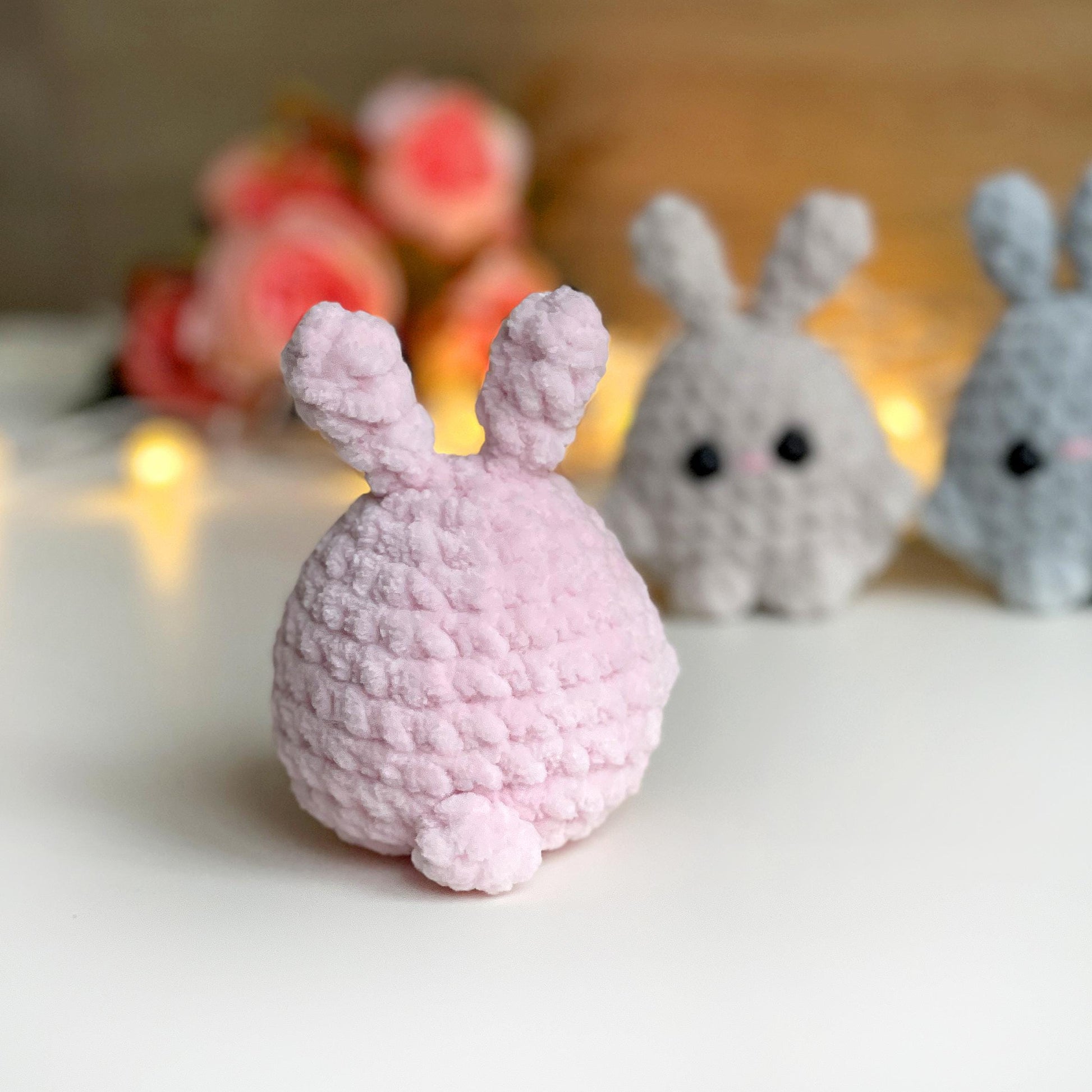 Bunny CROCHET PATTERN, Tiny Easter Rabbit, Cute Amigurumi Plushie, Easter Basket Stuff Toy, Easy PDF Tutorial for Beginners, Plush Rabbit