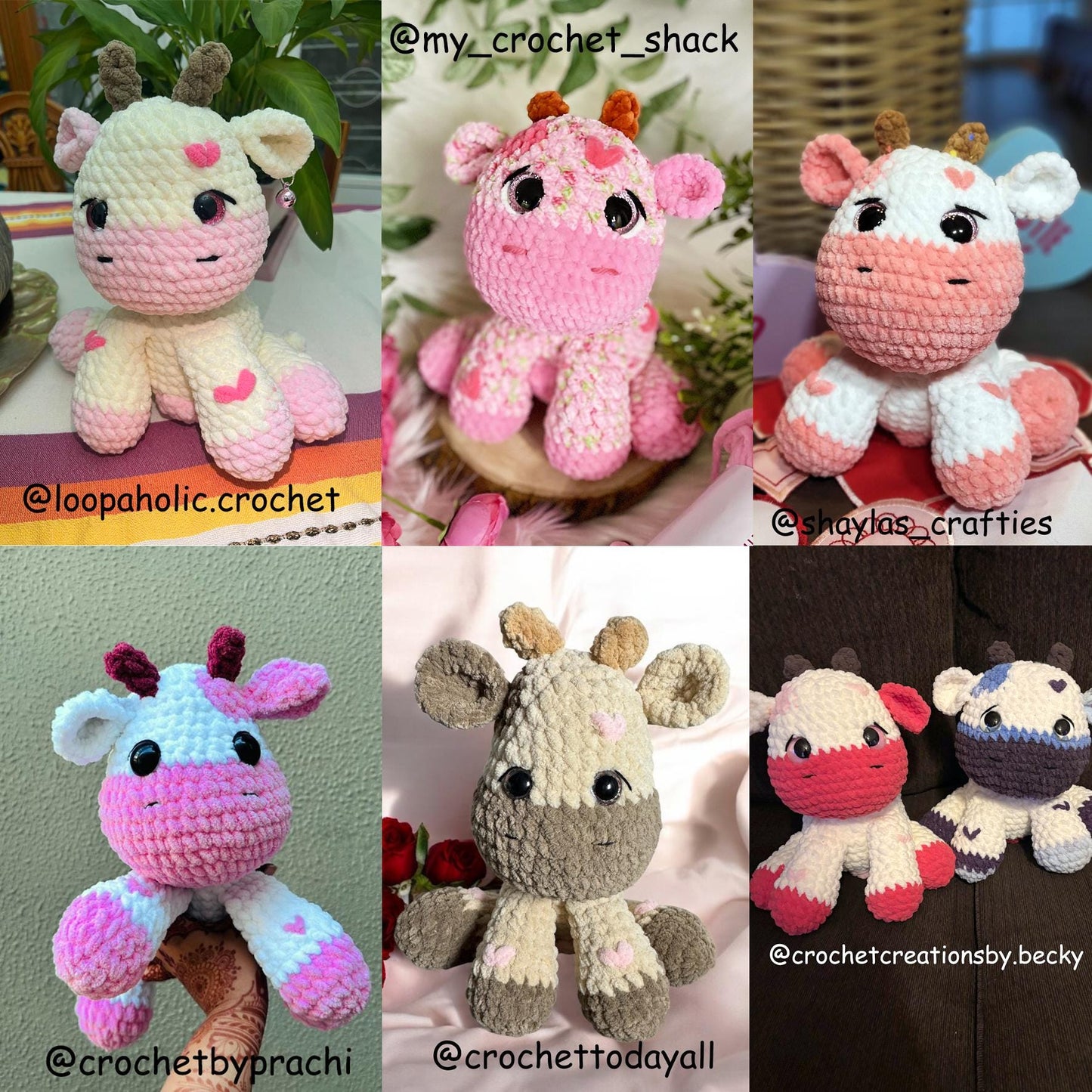 Cow Crochet Pattern