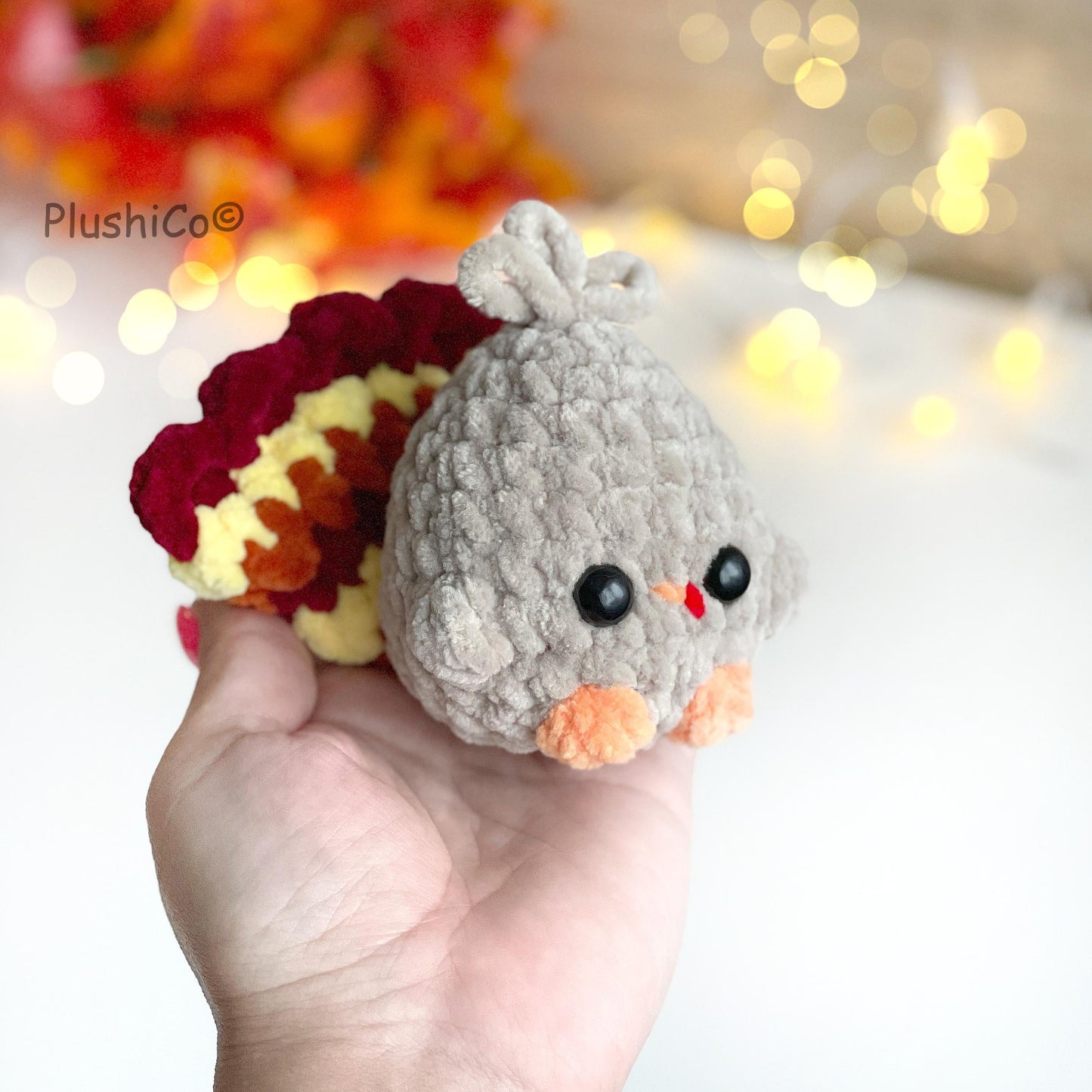 Turkey Crochet PATTERN - Low Sew