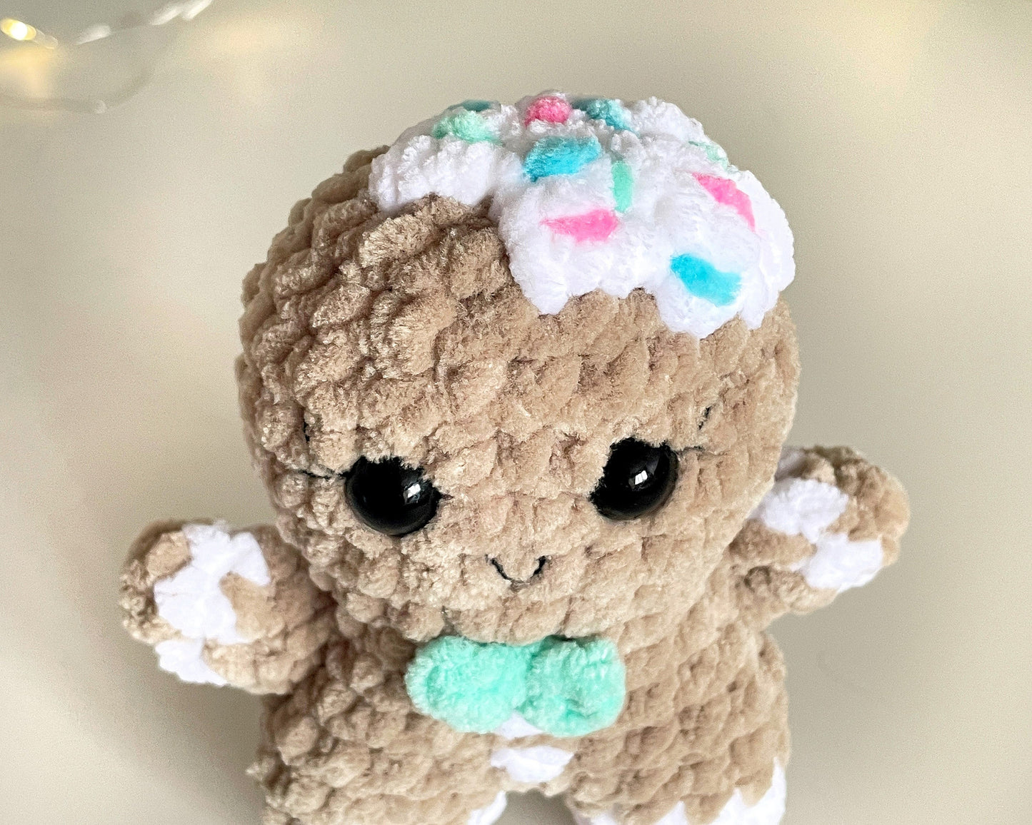 Gingerbread Man CROCHET PATTERN - Low Sew