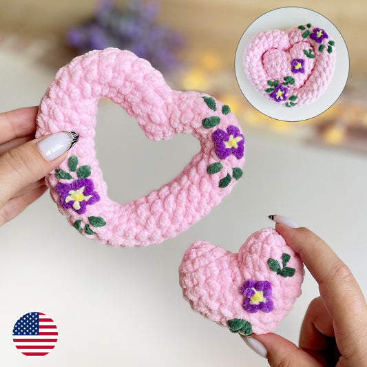Matching Hearts CROCHET PATTERN - Low Sew