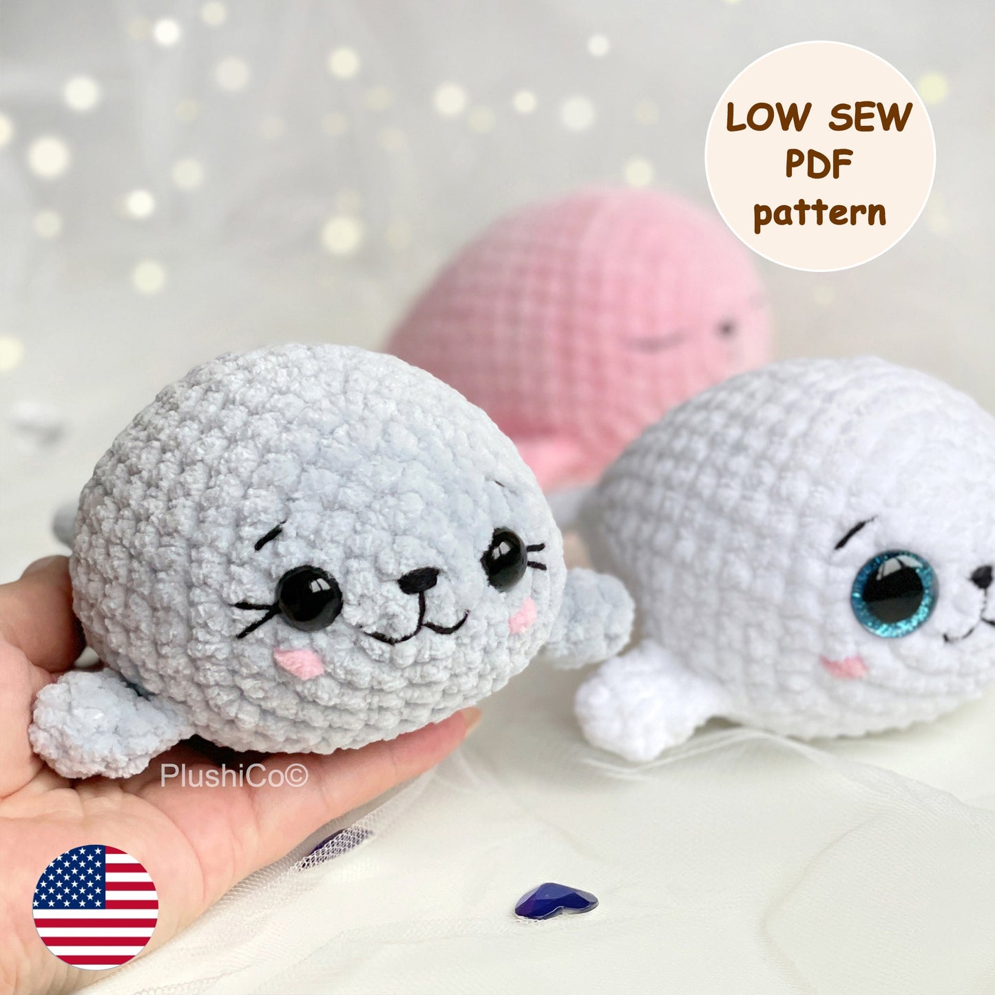Seal Crochet Pattern - LOW SEW