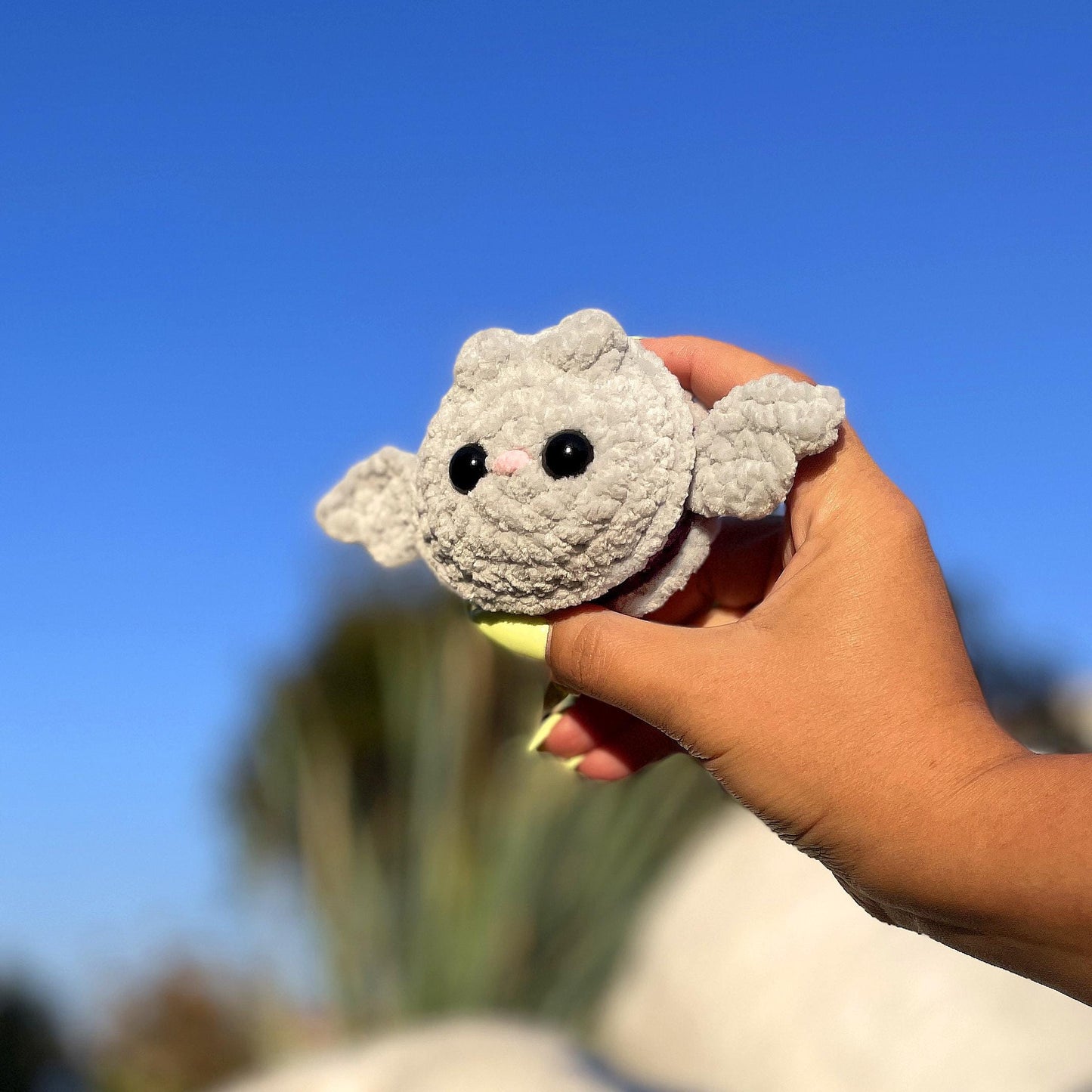 Bat-macaroon CROCHET PATTERN - Low Sew