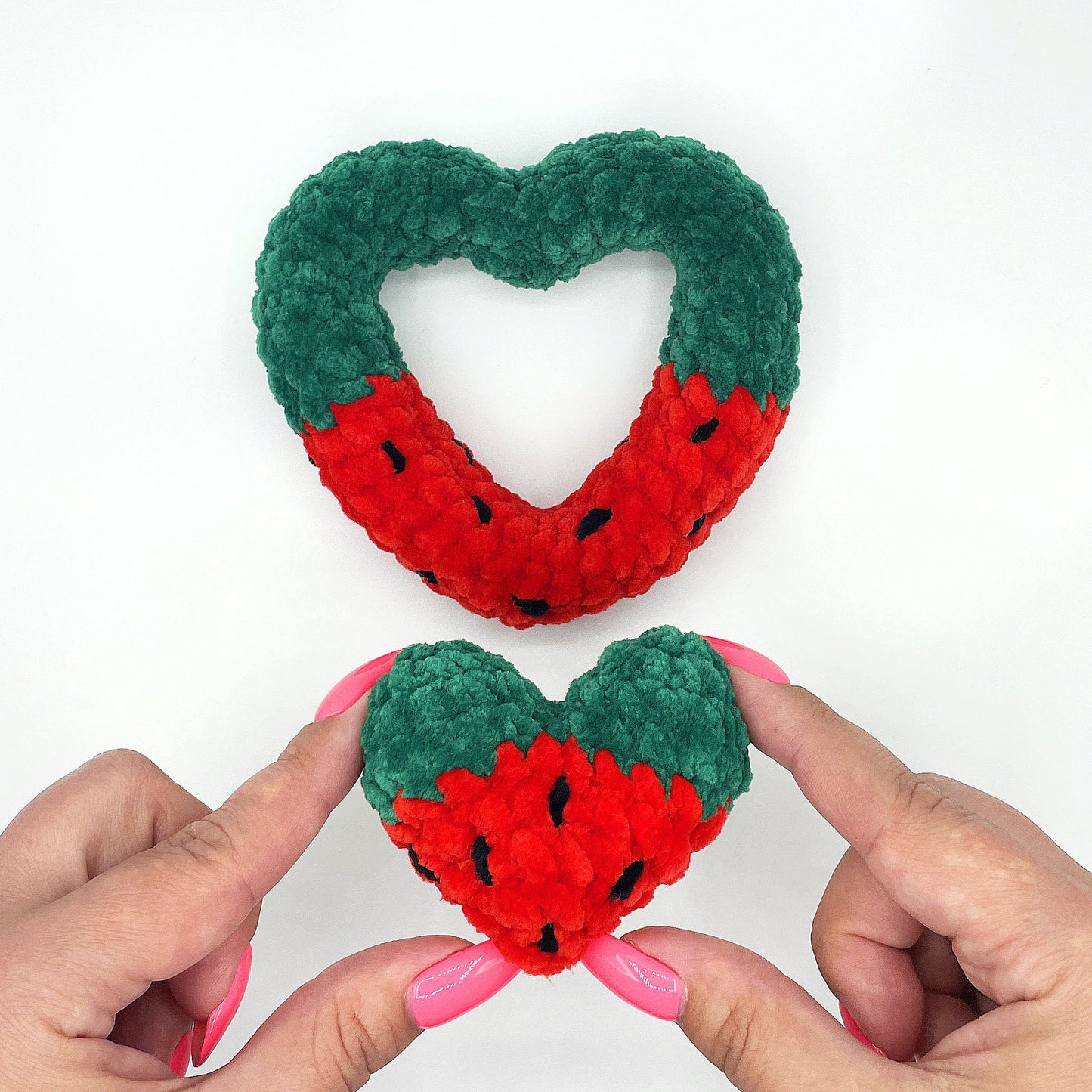 Matching Fruit Hearts CROCHET PATTERN - Low Sew