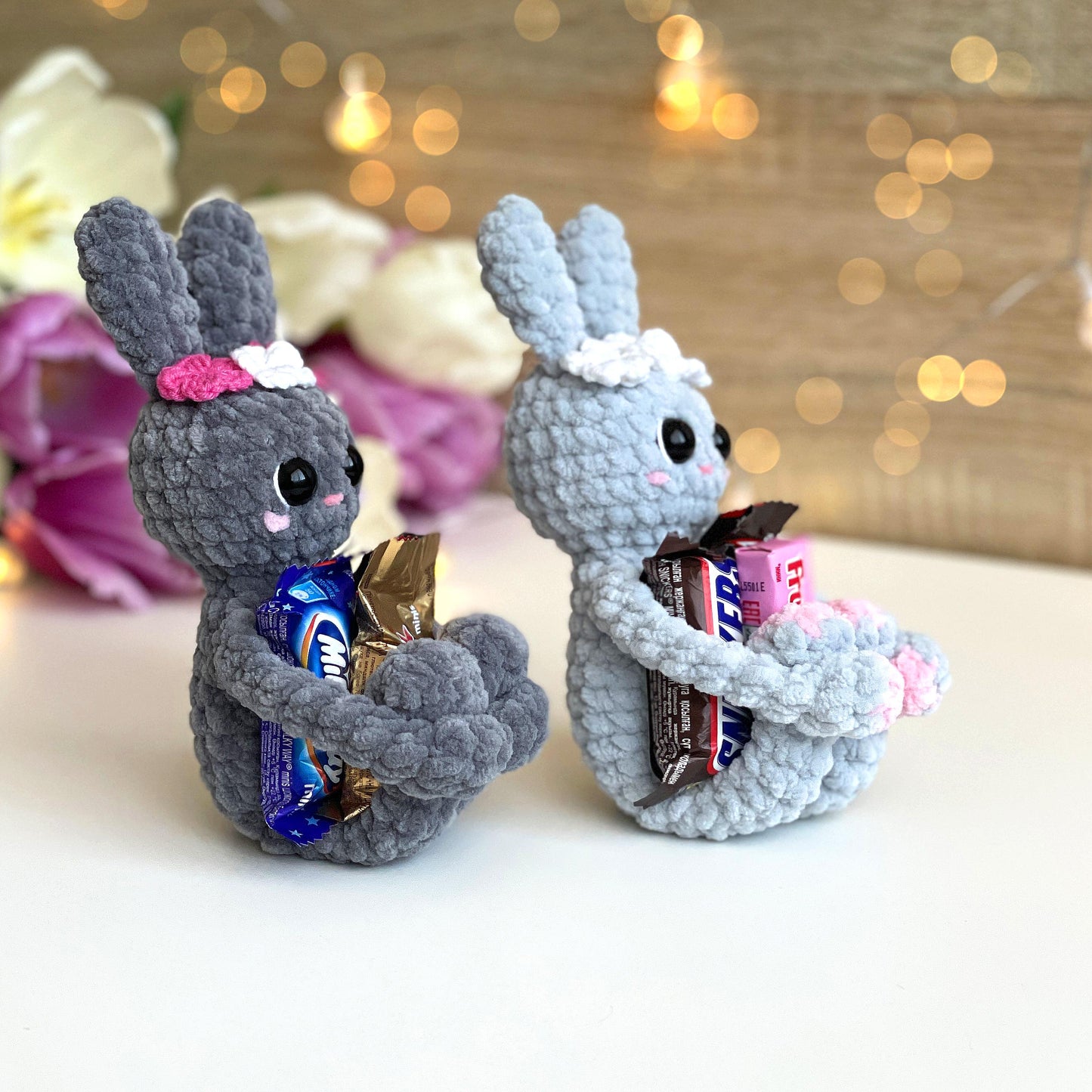 Bunny Candy Holder Crochet Pattern