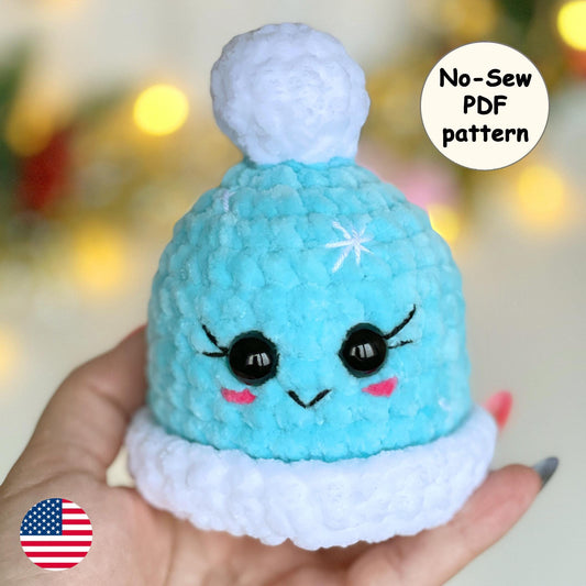 Mini Beanie Hat CROCHET PATTERN - No Sew
