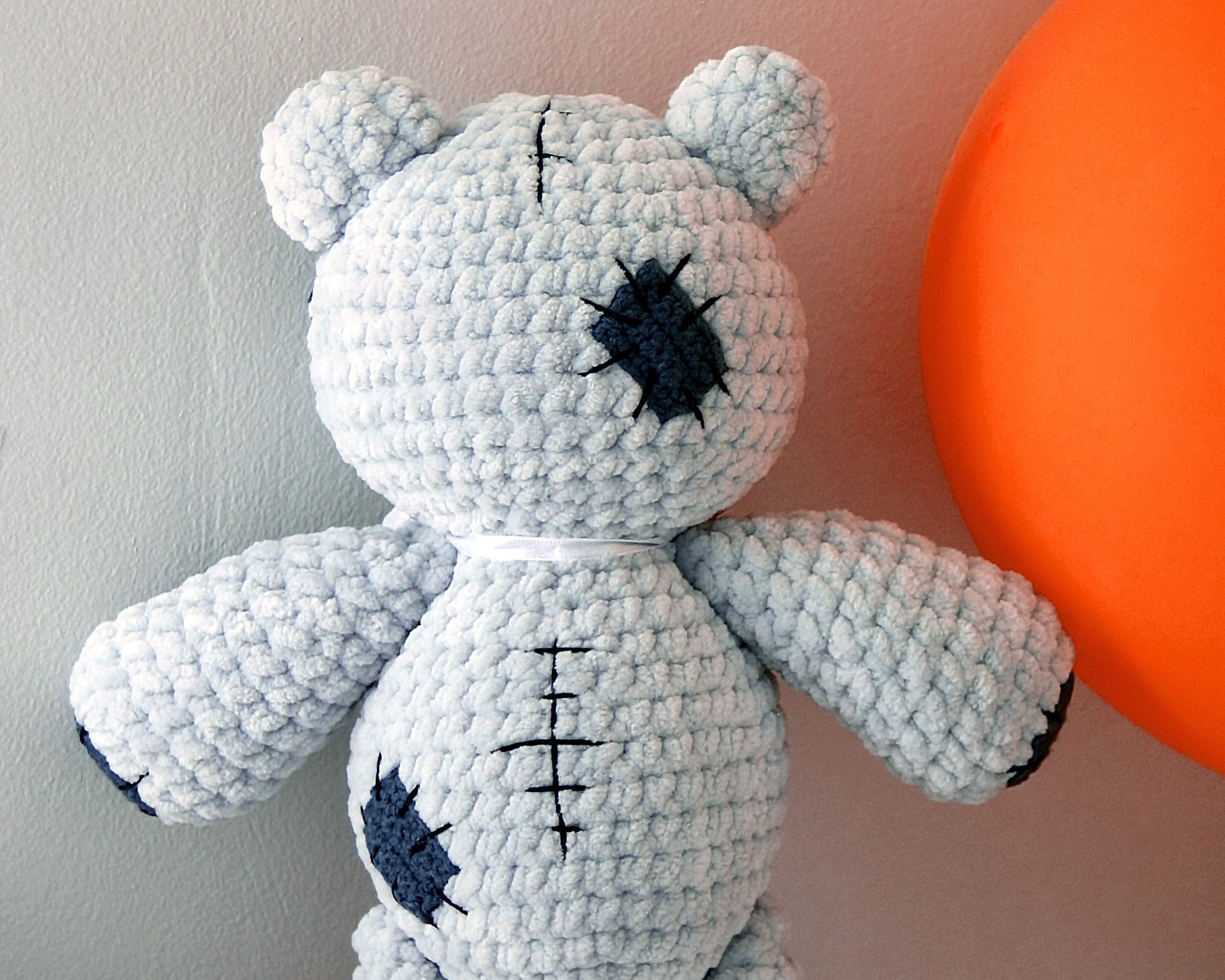 Teddy Bear CROCHET PATTERN, Amigurumi Classic Bear, Plush Stuffed Animal Baby Toy