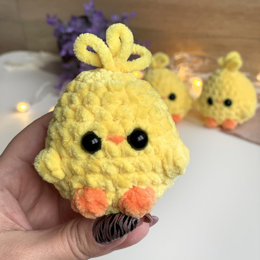Easter Chick Crochet PATTERN, No Sew Amigurumi Tiny Chick, Easy pdf Tutorial for Beginners, Baby Gift Plushie, Handmade Little Spring Bird