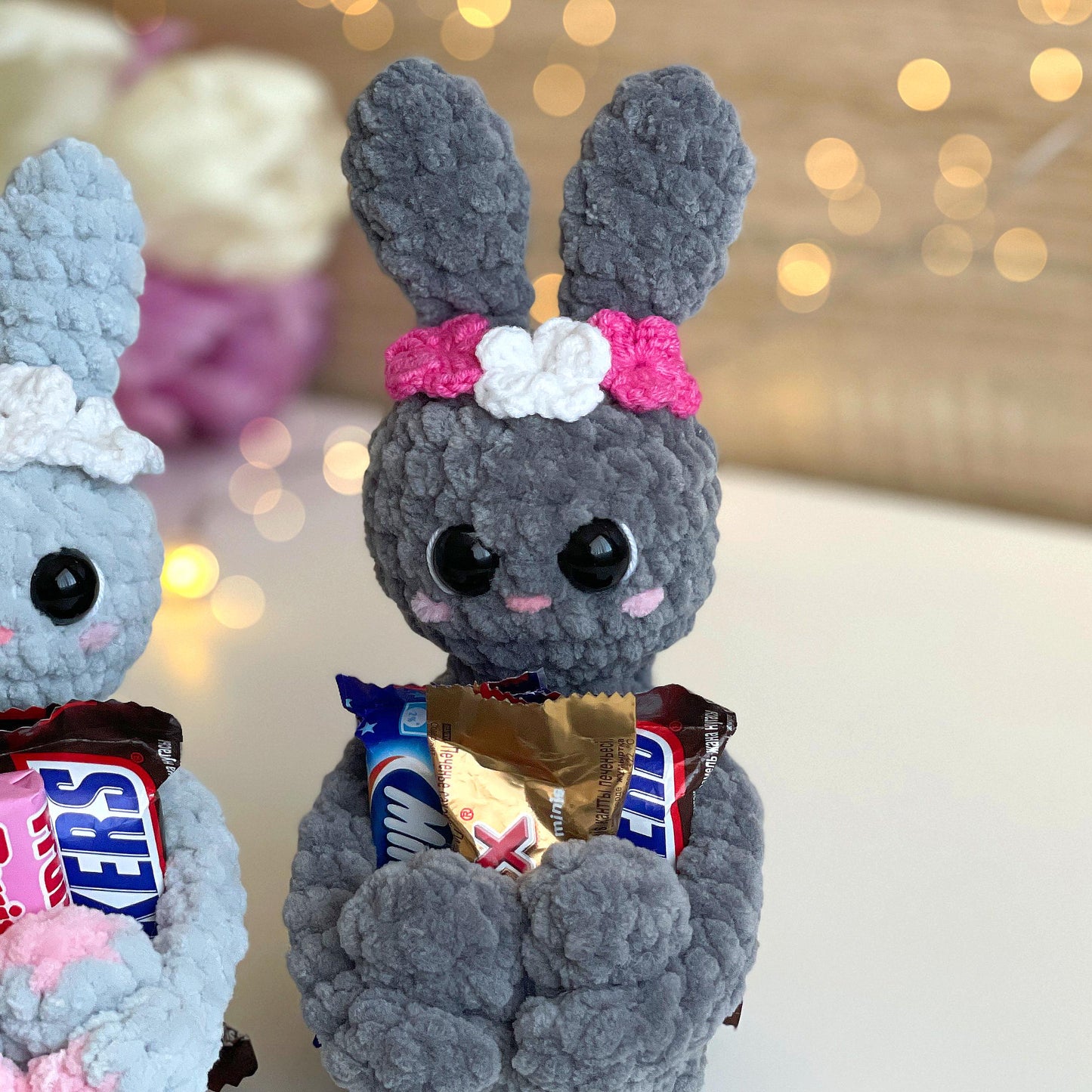 Bunny Candy Holder Crochet Pattern