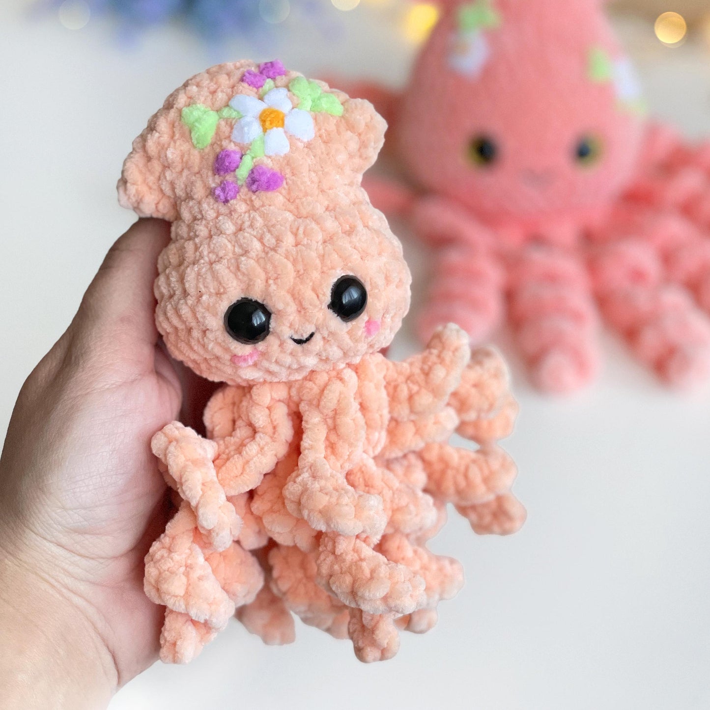 Squid CROCHET PATTERN 2 sizes - No Sew