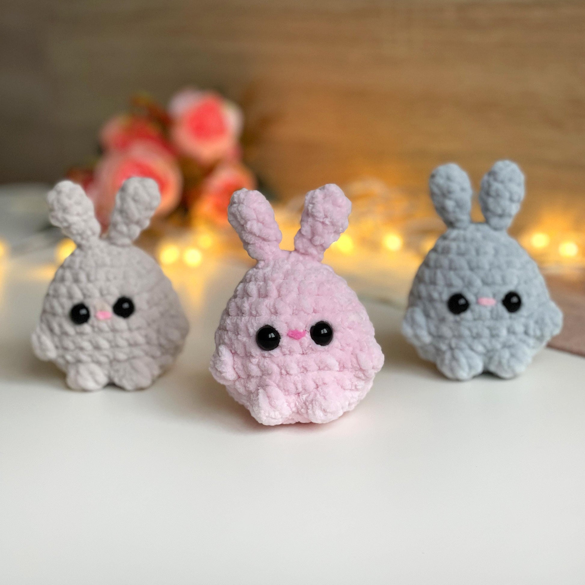 Bunny CROCHET PATTERN, Tiny Easter Rabbit, Cute Amigurumi Plushie, Easter Basket Stuff Toy, Easy PDF Tutorial for Beginners, Plush Rabbit