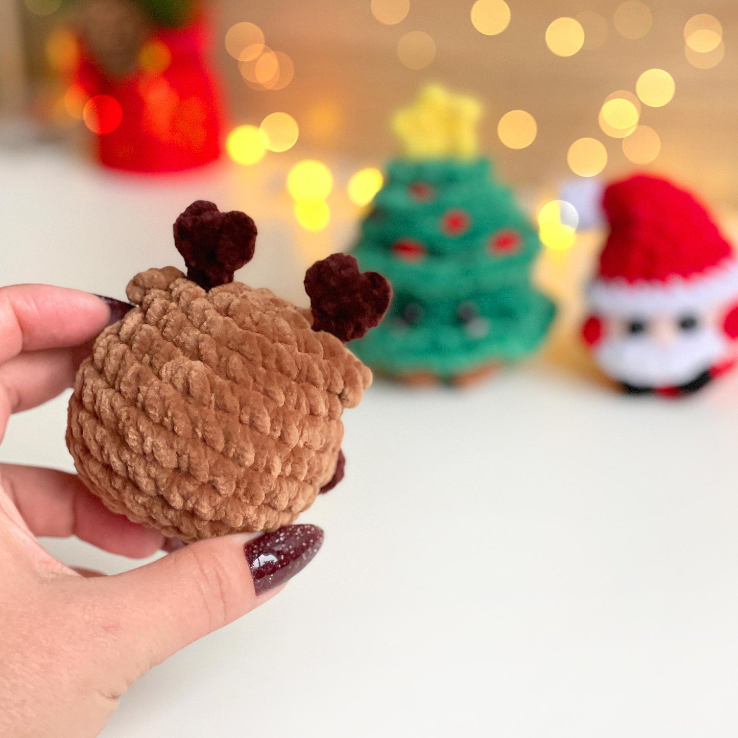Crochet Christmas Patterns 3-in-1, Low/No Sew