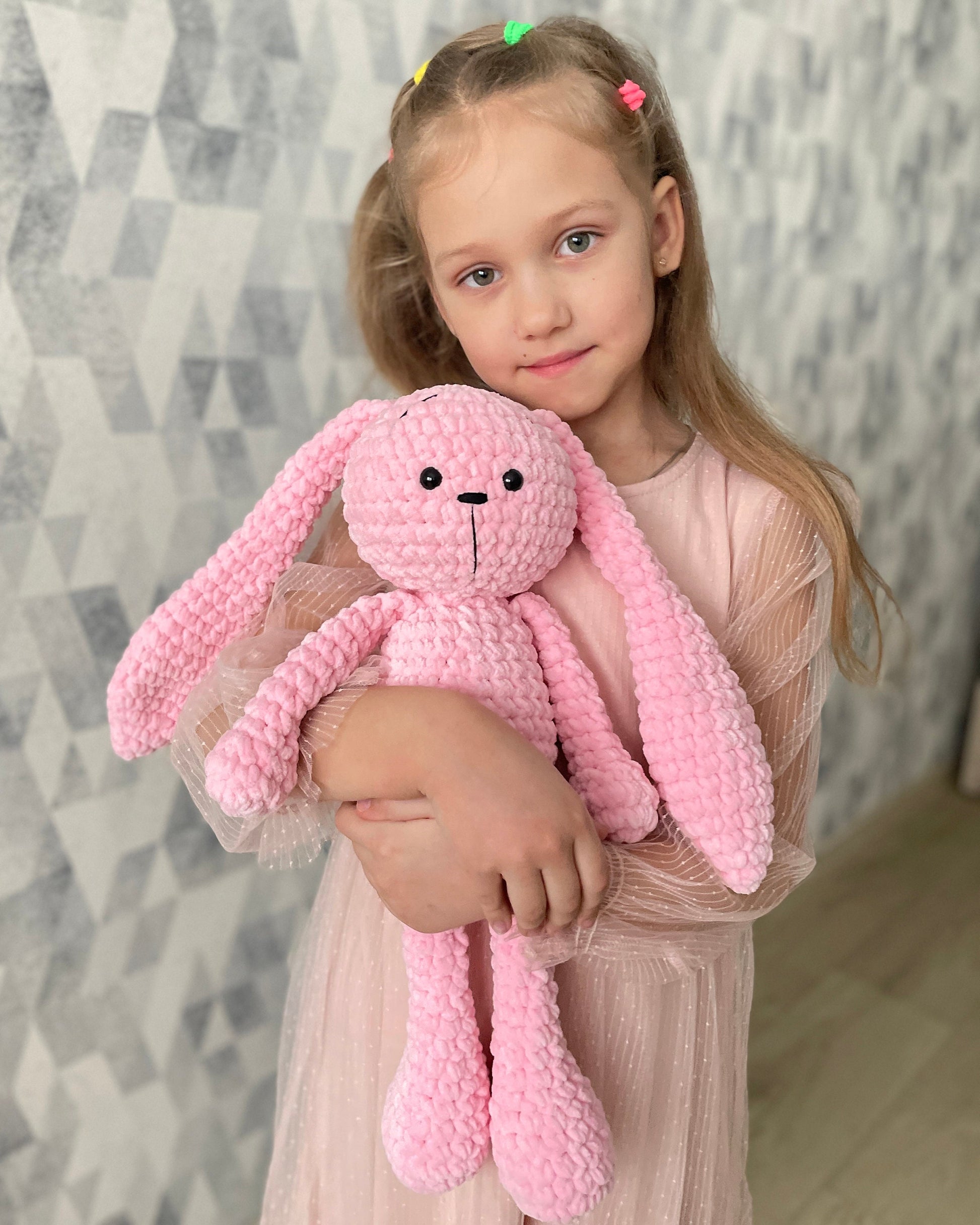 Bunny CROCHET PATTERN, Large Easter Rabbit, Chunky Plush Amigurumi Giant Baby Toy, Easy PDF Tutorial, Beginner-Friendly Huge Bunny Pattern
