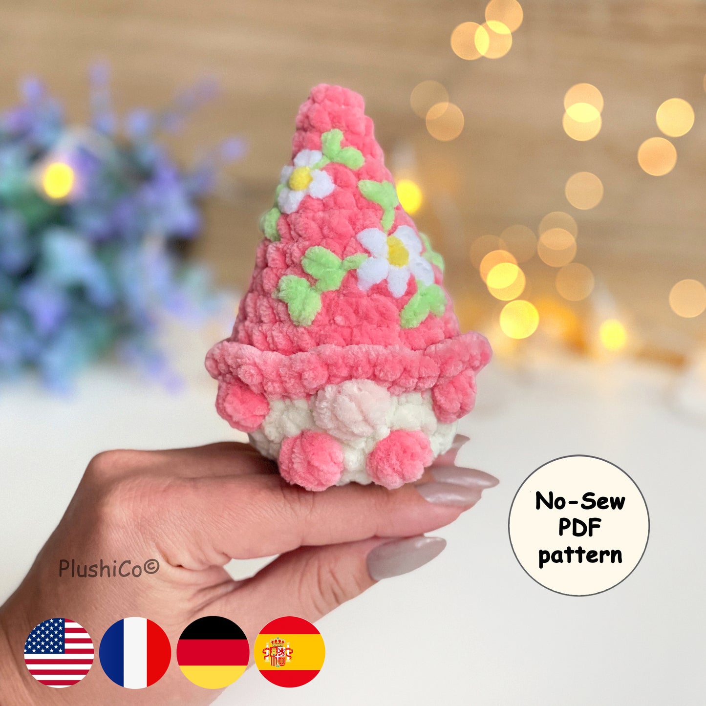 Gnome Crochet Pattern - No Sew