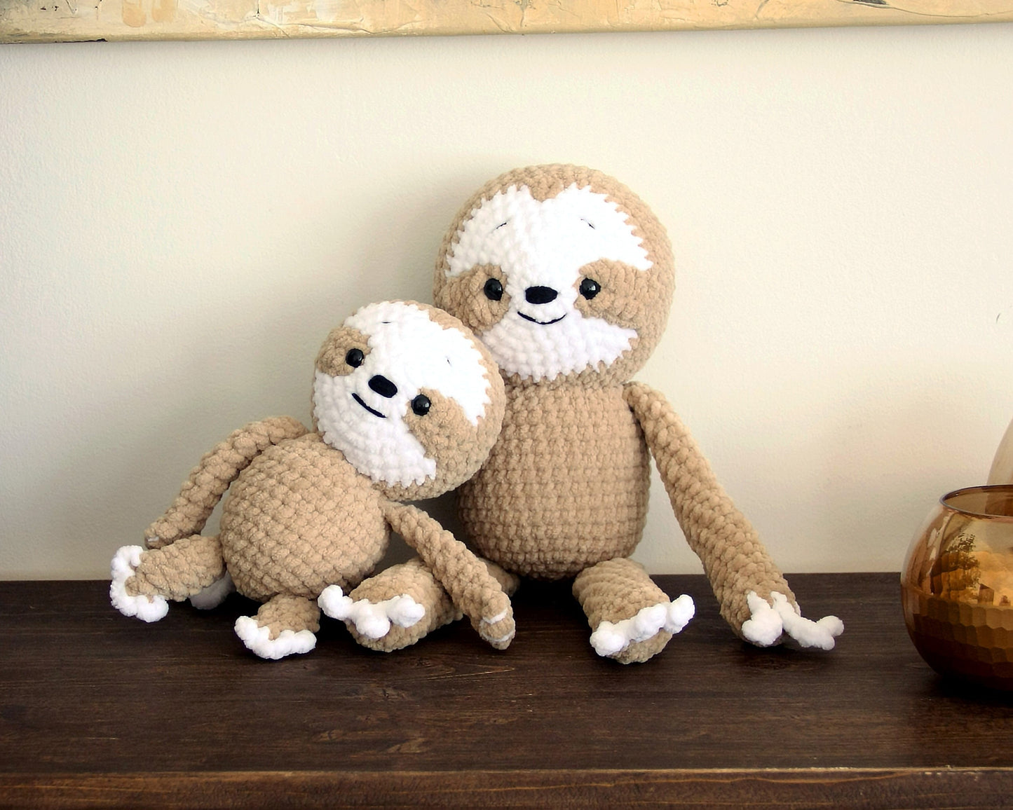 Mom & baby Sloth CROCHET PATTERN