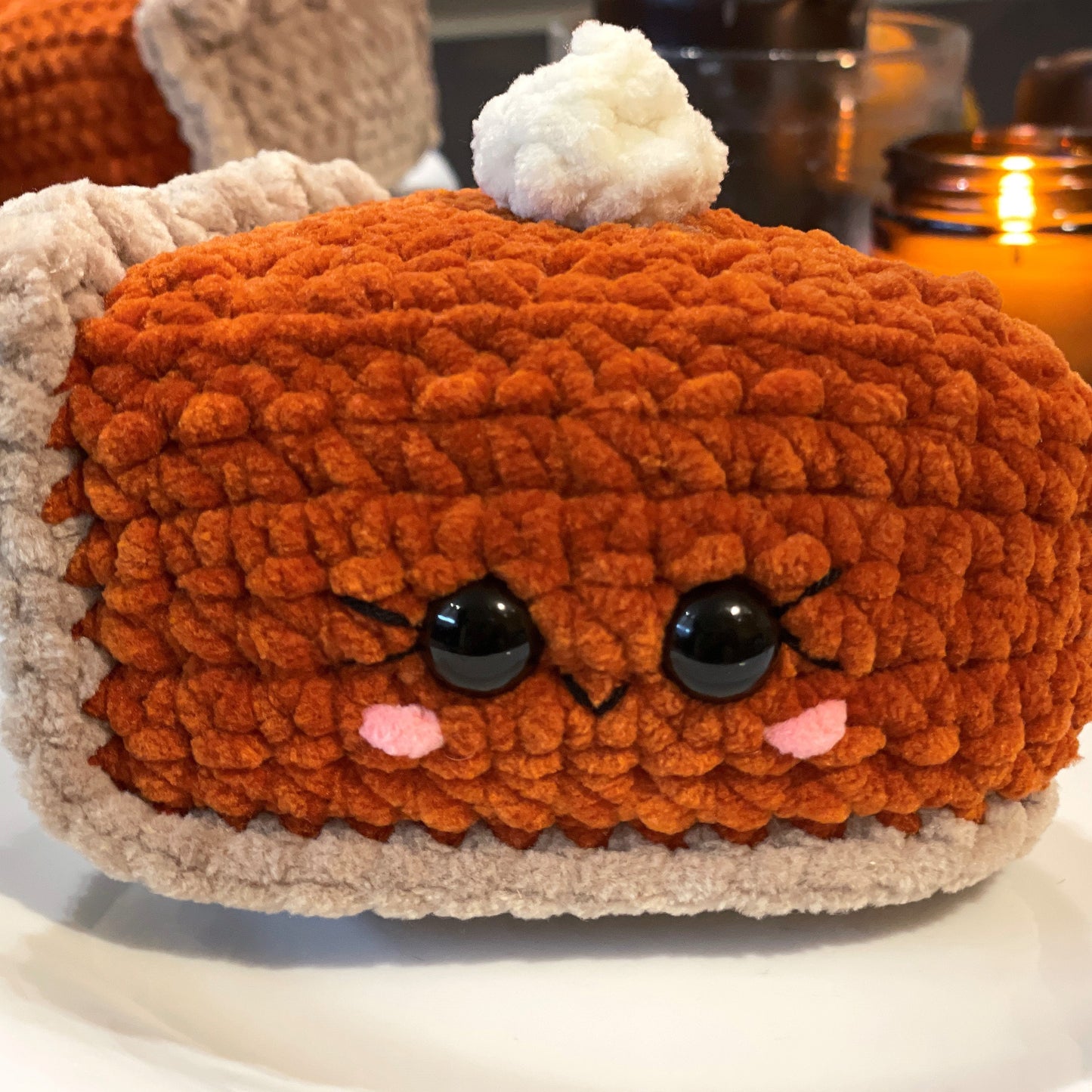 Pumpkin pie slice CROCHET PATTERN - Low Sew