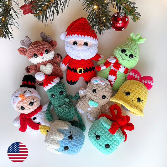 Christmas Crochet  PATTERNS 9in1