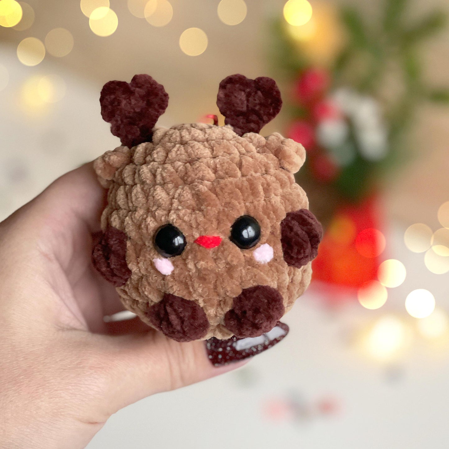 Reindeer Keychain CROCHET PATTERN - No Sew