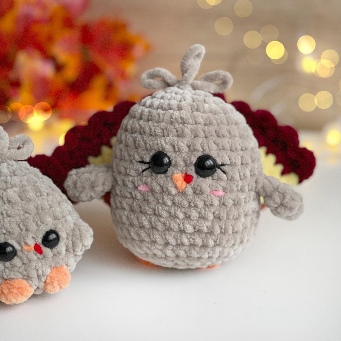 Turkey Crochet PATTERN 2-in-1 - Low Sew