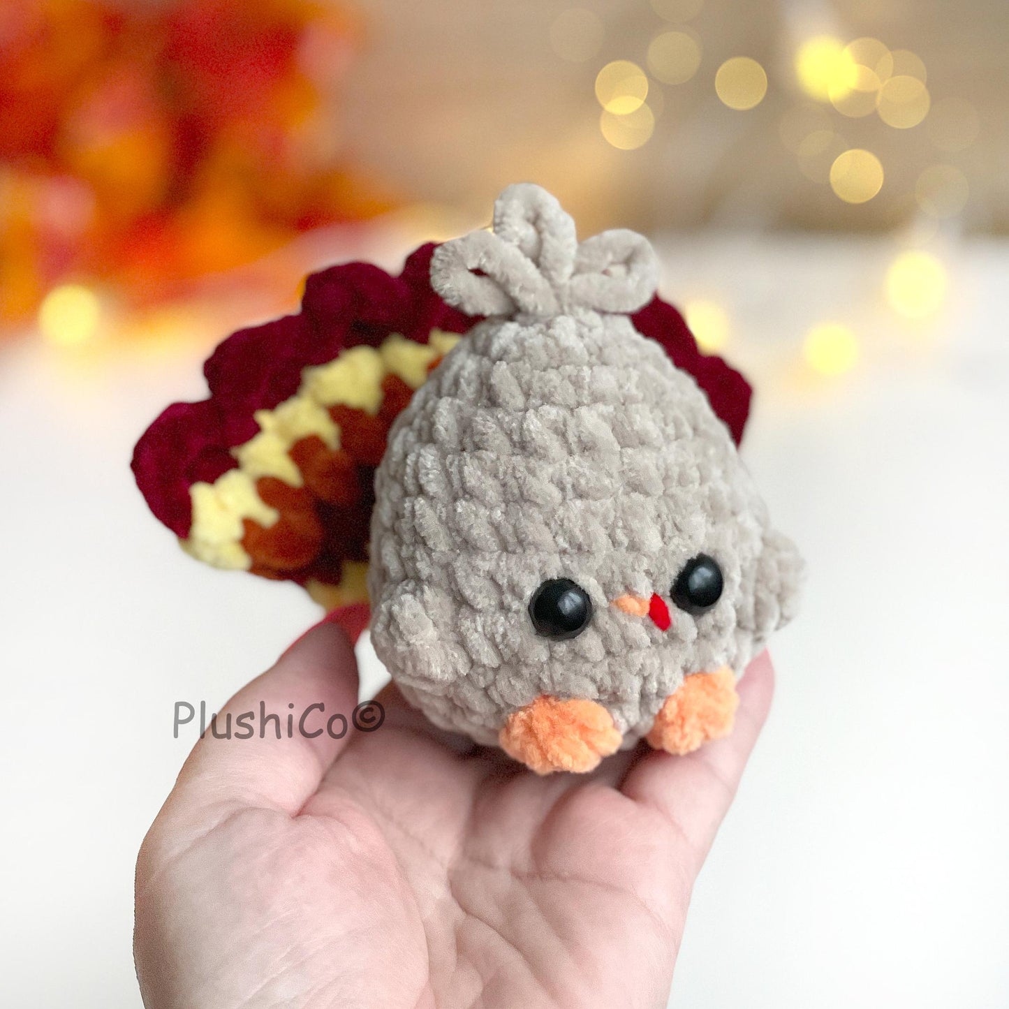 Turkey Crochet PATTERN - Low Sew