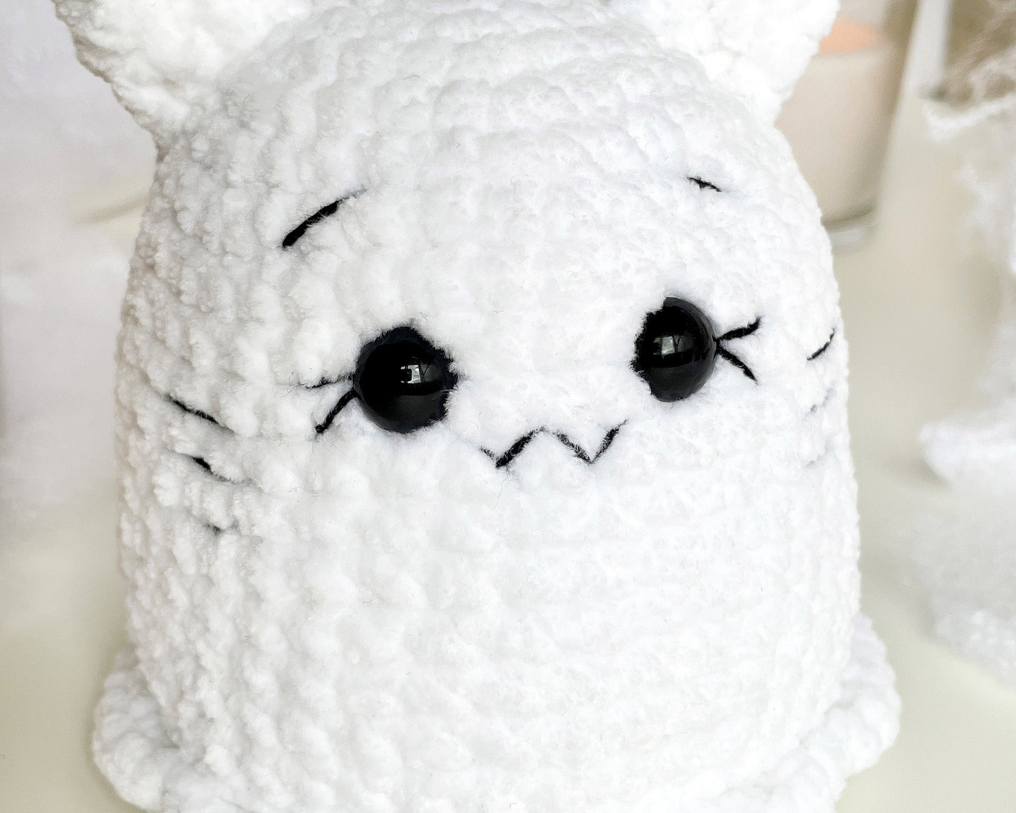 Cat Ghost Crochet PATTERN - Low Sew
