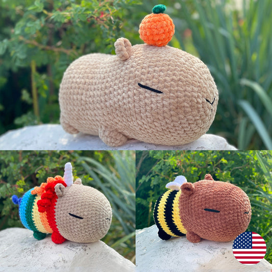 Capybara CROCHET PATTERN 3in1