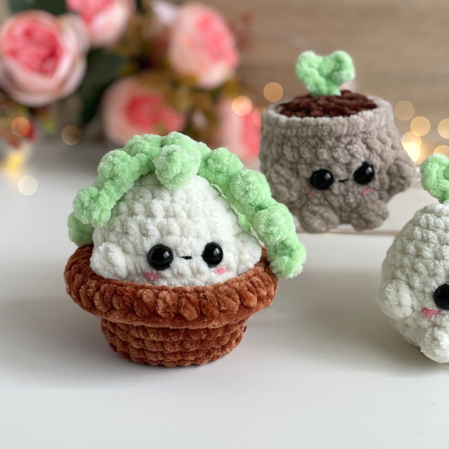 Mini Plants Crochet Pattern Bundle - No Sew
