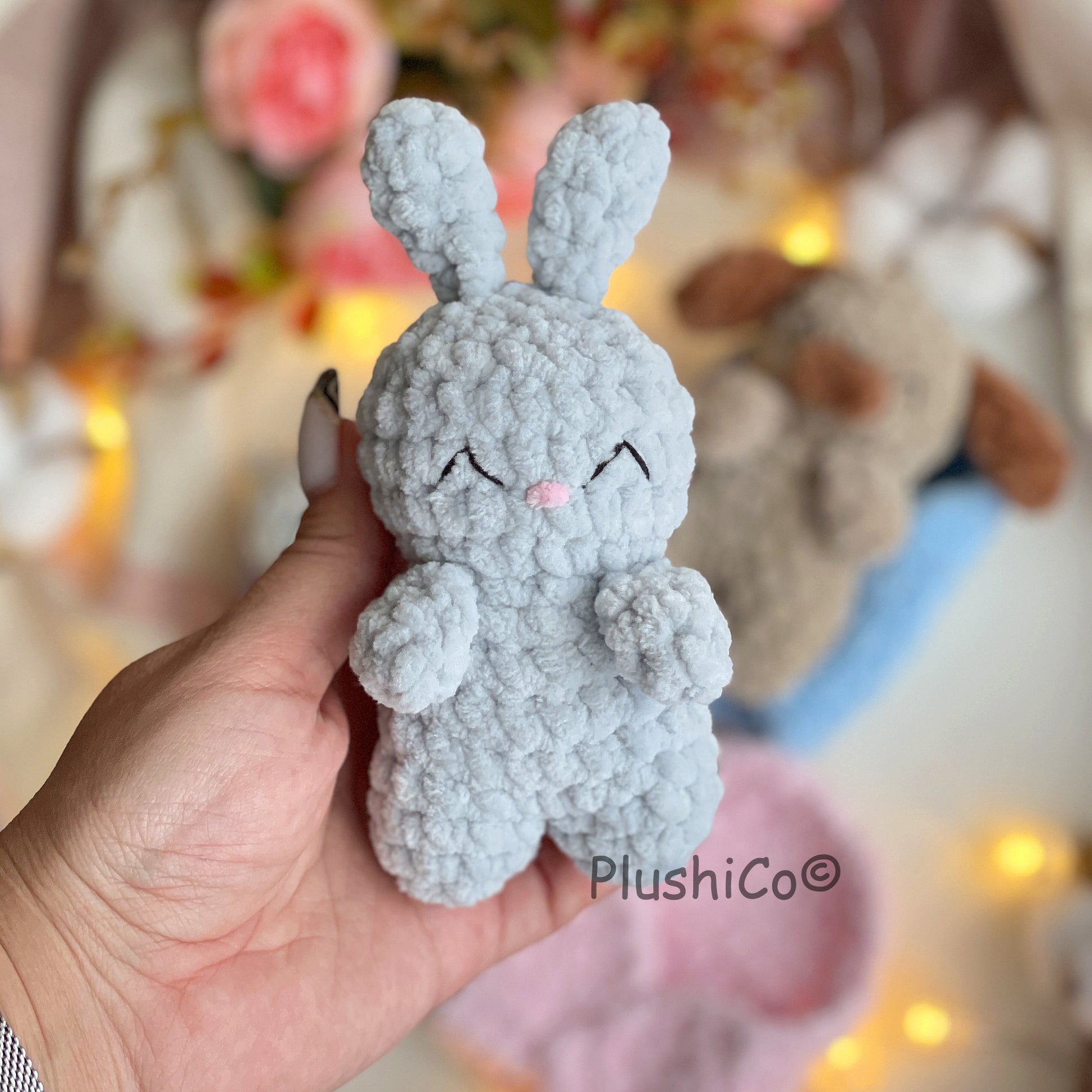 Amigurumi CROCHET PATTERN Set: No Sew Sleeping Cat, Bunny, Dog Mini Snuggler, Hatching  Plushies