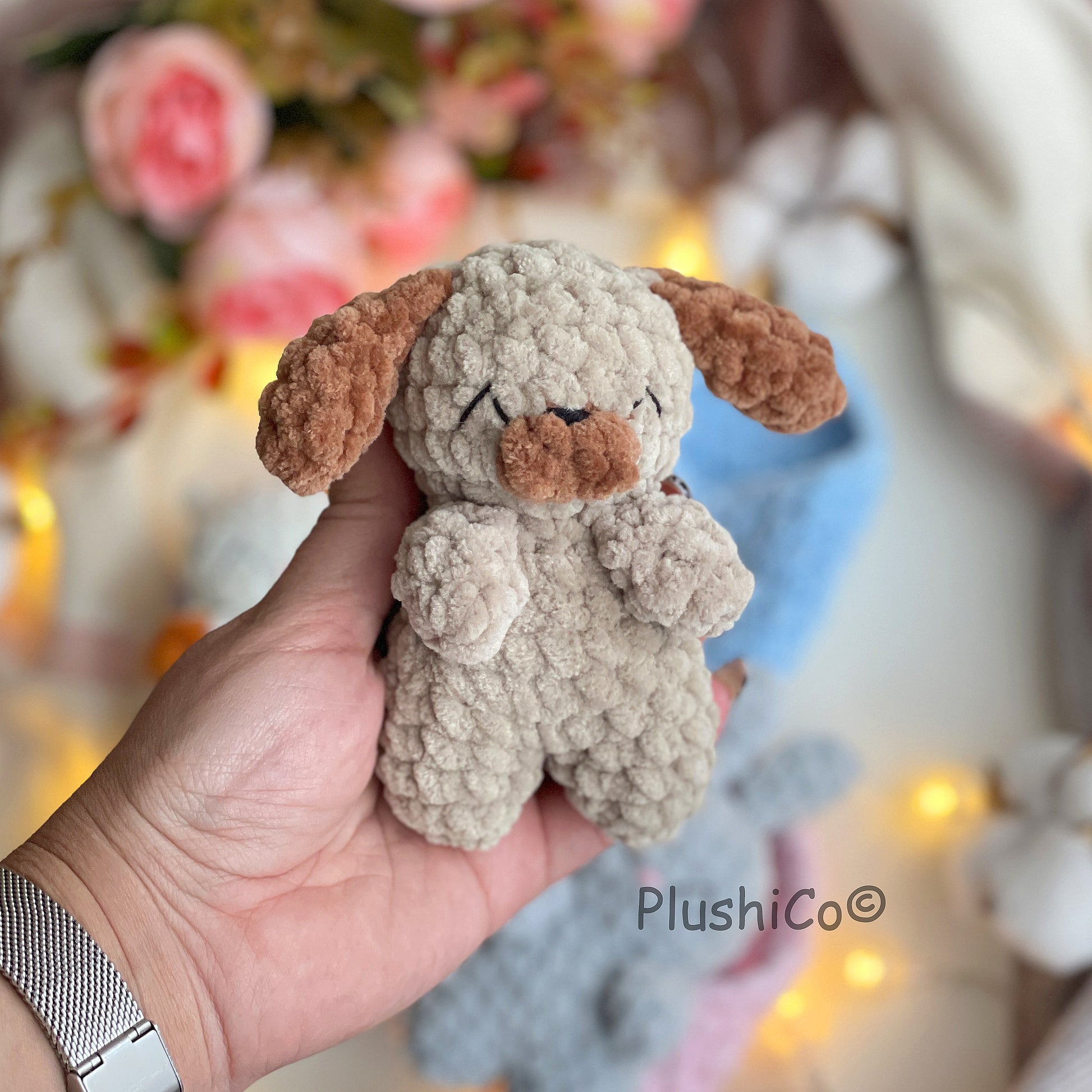 Amigurumi CROCHET PATTERN Set: No Sew Sleeping Cat, Bunny, Dog Mini Snuggler, Hatching  Plushies